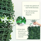 ODTORY Artificial Boxwood Wall Panels 20x20 inch 14Pcs, UV-Anti Faux Greenery - Image 4
