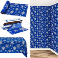 Kochorie 100 Ft x 54 Inch Blue Snowflake Tablecloth Roll by Kochorie