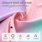 XiDi Curtains for Girls Bedroom Kids Room Unicorn Princess Theme Room Darkening - Image 7