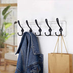 SKOLOO Rustic Wall Mounted Coat Rack: 16" Stud Spacing, Pine Real Wood Plank - Image 3