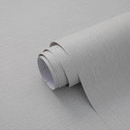 24"x393" Grey Grasscloth Peel and Stick Fabric Textured Contact Paper Removable - Image 8