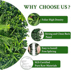 ODTORY Artificial Grass Wall Backdrop Panels: 20X20 in 8P UV-Anti Greenery - Image 4