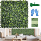 Artificial Grass Wall Panel Screen: 20"x20" 6P UV-Anti Faux Boxwood Panels by BHXCL