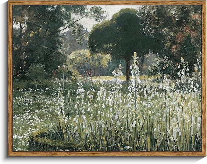 InSimSea Framed Canvas Wall Art Vintage Decor, Landscape Wall Art by InSimSeaArt