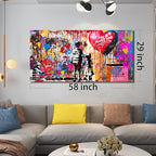 Graffiti Canvas Wall Art For Living Room Large Colorful Wall Art For Office - Image 5