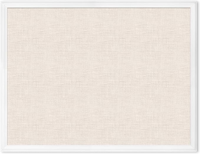 U Brands Farmhouse Linen Bulletin Board, Industrial Grade Pinning Surface by UBrands