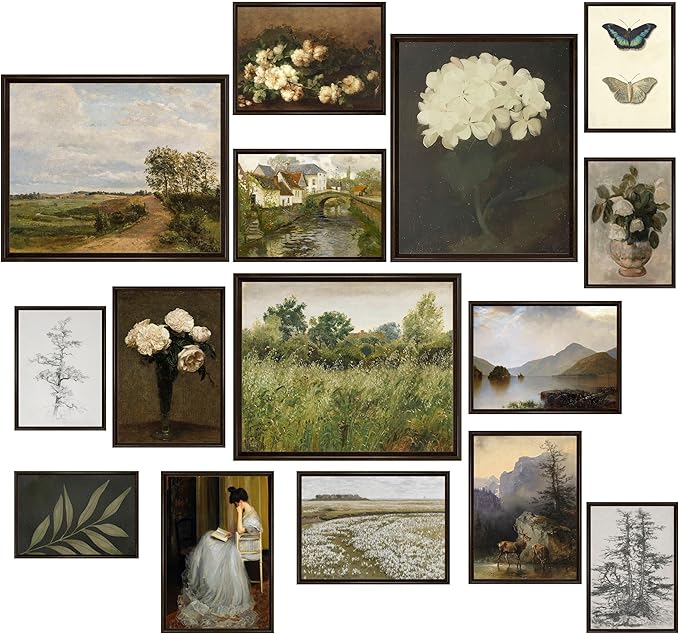 LANCHI95 15 Pcs Vintage Wall Art Decor, Vintage Posters by LANCHI95