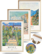 HesenDot Framed Claude Monet Wall Art 3 Piece, 12x16in High Framed Design by HesenDot