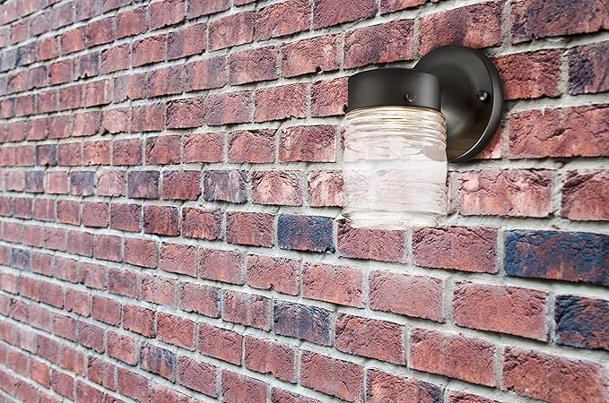 Design House 587246 Jelly Jar Indoor/Outdoor Integrated LED Wall Light - Image 5