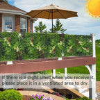 Artificial Ivy Boxwood Roll: 48"x120" UV Resistant Green Leaves Faux - Image 5