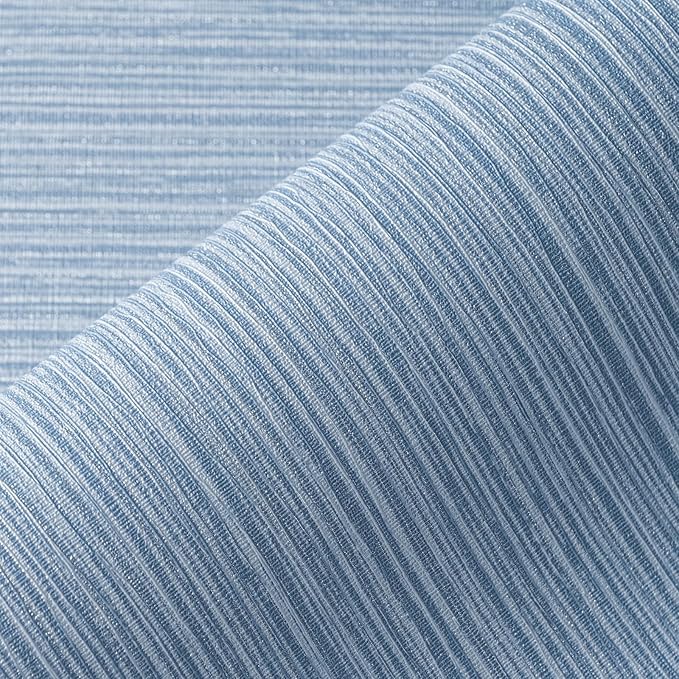 Grasscloth Textured Wallpaper Blue Peel and Stick 24inX393in Fabric Wall Paper by Apeacefulmomentbeginshere
