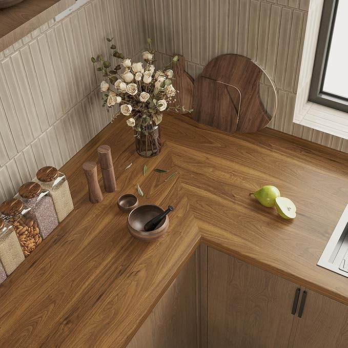 COSNIGHT Wood Grain Contact Paper, Vintage Peel and Stick Wallpaper 23.6''x118'' - Image 3