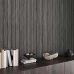 CHIHUT Charcoal Wood Panels for Wall 12"x79" Sound Absorbing Herringbone Wood - Image 5