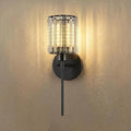 1- Pack Crystal Battery Operated Wall Sconces, Brushed Gold Rechargeable by Unknown