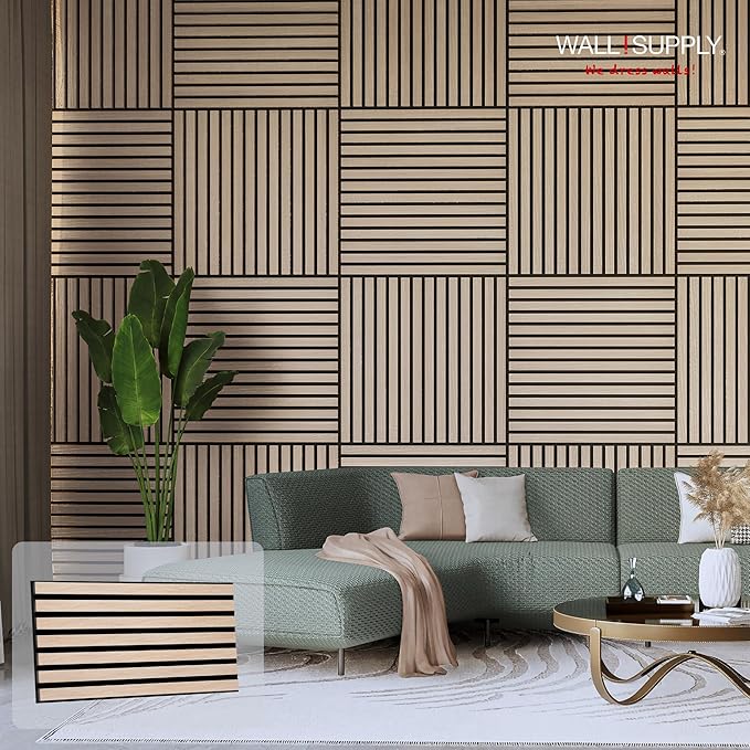 Wall!Supply 3D Soundproof Wall Panels – Acoustic Natural Oak Finish – EPS Foam - Image 2