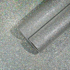 CHIHUT Holographic Silver Glitter Wallpaper Stick and Peel by CHIHUT