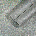 CHIHUT Peel and Stick Silver Holographic Glitter Wallpaper by CHIHUT