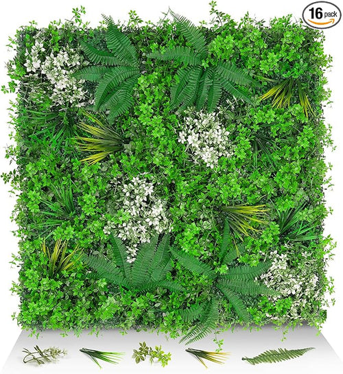 20"x20" Grass Wall Panels, Faux Green Wall Decor by EverNature