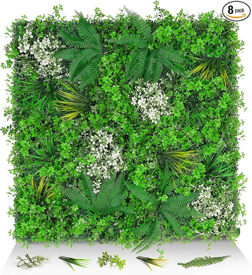 20"x20" Grass Wall Panels, Faux Green Wall Decor by EverNature