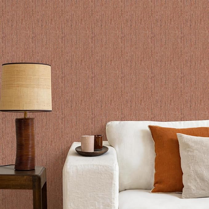 JiffDiff Woven Wallpaper Peel and Stick 17.3" x 120" Colorful Paint Grasscloth - Image 5