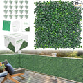 10x10Inch 20Pcs Grass Wall Panels, 4 Layers UV-Anti Boxwood Greenery Hedge by BCBLF