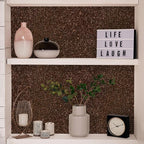 CHIHUT Dark Brown Glitter Wallpaper Peel and Stick Sparkle Glitter Contact - Image 4