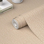 WADILE Grasscloth Peel and Stick Wallpaper 15.7in x 196.8in, Textured Contact by WADILE