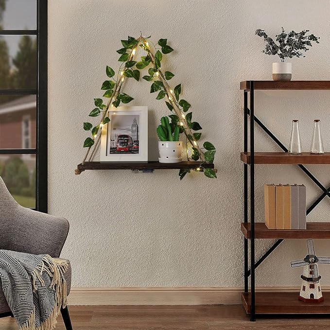 JOPSTDI Floating Shelves for Wall, Plant Wall Decor, Hanging Shelf, Cottage - Image 4