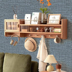 Amiya Grasscloth Wallpaper Blue Peel and Stick Faux Fabric Linen Contact Paper - Image 6