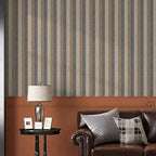 Textured Fabric Wallpaper Peel and Stick Large Size 26"x400" Beige/Brown/Grey - Image 2
