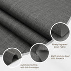 AOSKY Custom Linen Roller Blinds Shades - Image 2