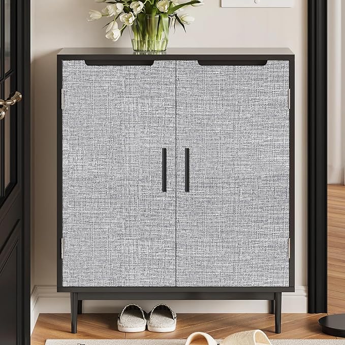 Grey Grasscloth Peel and Stick Wallpaper 17.3"x480" Faux Linen Textured Contact - Image 6