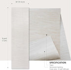 Ansehan Grasscloth Textured Wallcovering W1310 Oxford, Non Prepasted Natural - Image 6