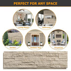 ROOMTEC 1-Pack Faux Stone Wall Covering Panels - Image 6