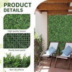 Artificial Green Wall Panels: 40"x120" Boxwood Hedge Green Wall Decor Backdrop - Image 3