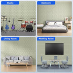12 Pack Acoustic Panels with Self Adhesive, Soundproof Wall Panels, Brick Sound - Image 5