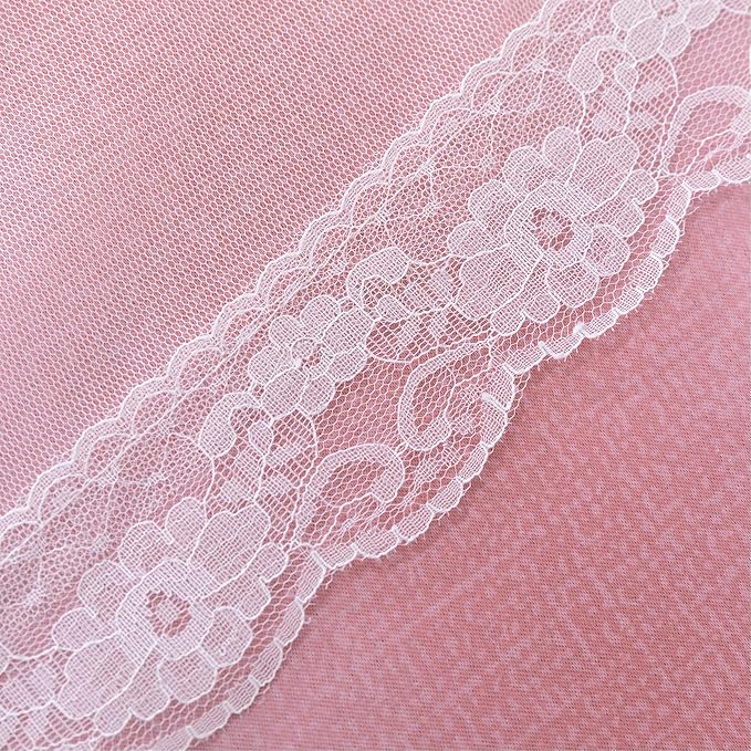 XiDi Curtains for Bedroom Decor, Rainbow Pink-Grey-34-45 - Image 6