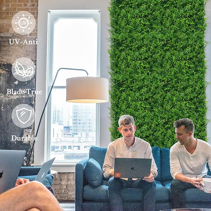 ODTORY Artificial Plants Hedge Wall Panels：20x20 Inch 16P UV-Anti Greenery - Image 5