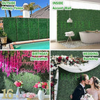 20x20Inch 9Pcs Grass Wall Panels, 4 Layers UV-Anti Boxwood Greenery Hedge - Image 6