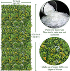 ODTORY Artificial Boxwood Hedges Panels Roll:54'' x 120'' UV-Anti Faux - Image 2