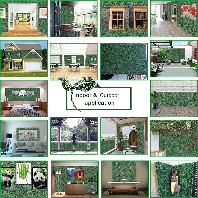 ODTORY Artificial Boxwood Roll Panels:40 X 120 in UV-Anti More Dense Greenery - Image 7