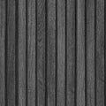 VEELIKE Charcoal Black Wood Slat Wallpaper Peel and Stick Modern Wood Panel by VEELIKE