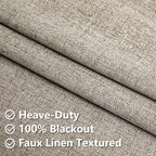 IGEMAEVE Linen Blackout Curtains 108 Inches Long - Image 3