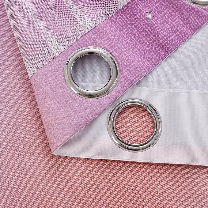 XiDi Pink Blackout Curtains for Bedroom Decor - Image 5