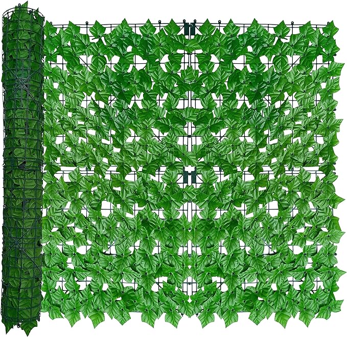 ODTORY Artificial Ivy Privacy Fence Wall Screen, 40X120 in UV-Anti Faux by ODTORYHOME