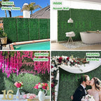 10x10Inch 20Pcs Grass Wall Panels, 4 Layers UV-Anti Boxwood Greenery Hedge - Image 6