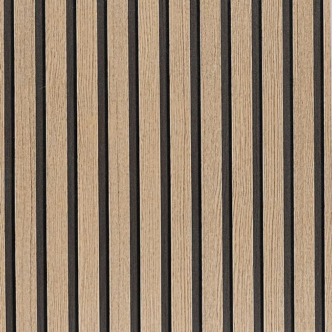 Peel and Stick Wood Slat Wallpaper by LOVADA