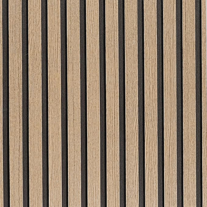 Brown Wood Slat Peel and Stick Wallpaper by LOVADA