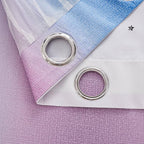 XiDi Curtains for Bedroom Decor, Rainbow Green PurpleBlue34/96/1 - Image 7