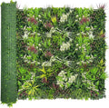 ODTORY Artificial Plant Wall Panels: 60"×120" UV-Anti Faux Grass Wall Backdrop by ODTORYHOME